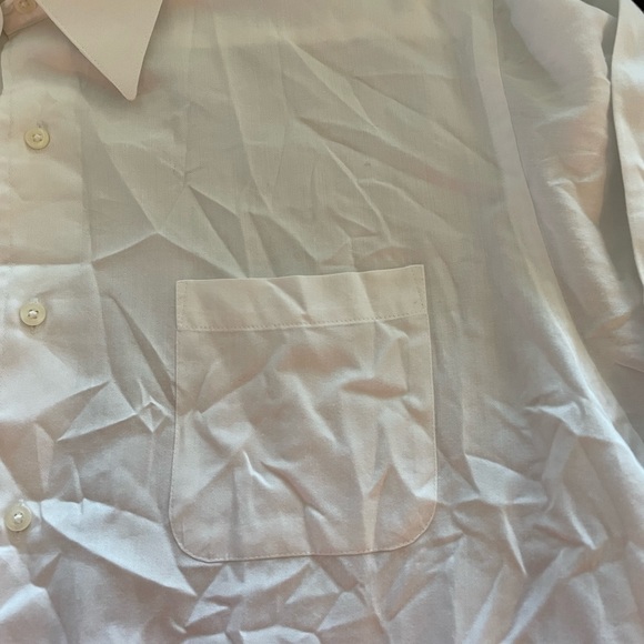 Croft and Barrow White Dress Shirt; size 17, 32/33. Left pocket. Good condition - Picture 5 of 5